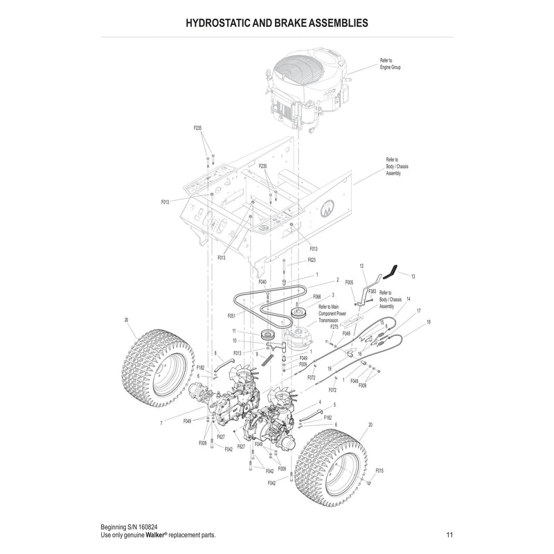 HYDROSTATIC AND BRAKE ASSEMBLIES