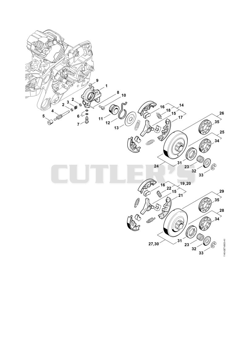 Oil pump, Clutch