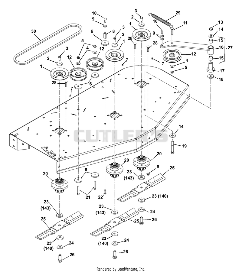 Belts, Spindles, Idlers And Blades