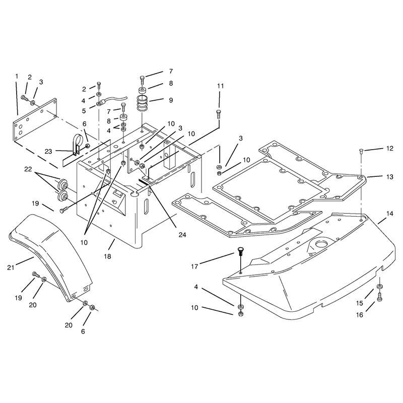 Fenders and Floor Pan Assembly