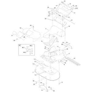 Deck Frame and Chute Assembly