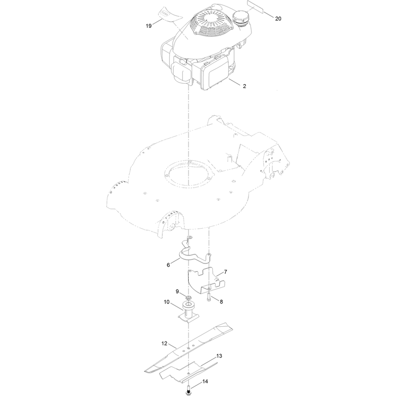 Engine and Blade Assembly