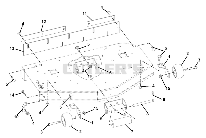 Mower Brackets And Rollers