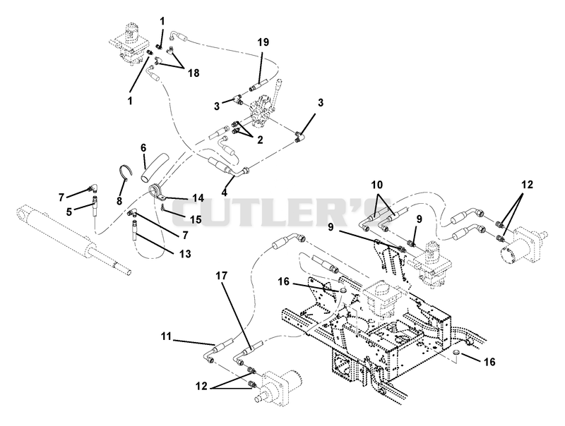 Deck Lift And Motors To Pump Circuits