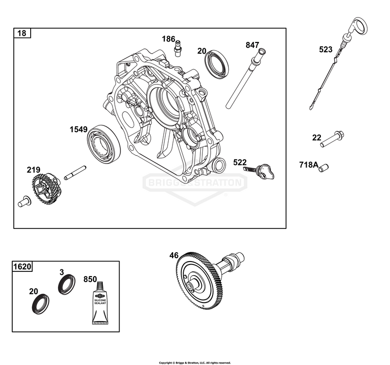 Crankcase Cover/Sump and Lubrication Group