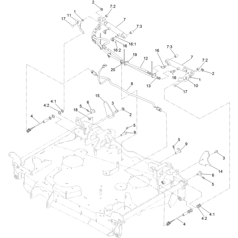 Folding Deck Hydraulic Assembly