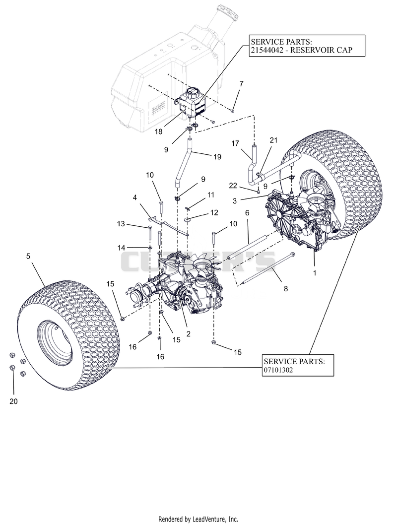 Rear Tires and Transaxles