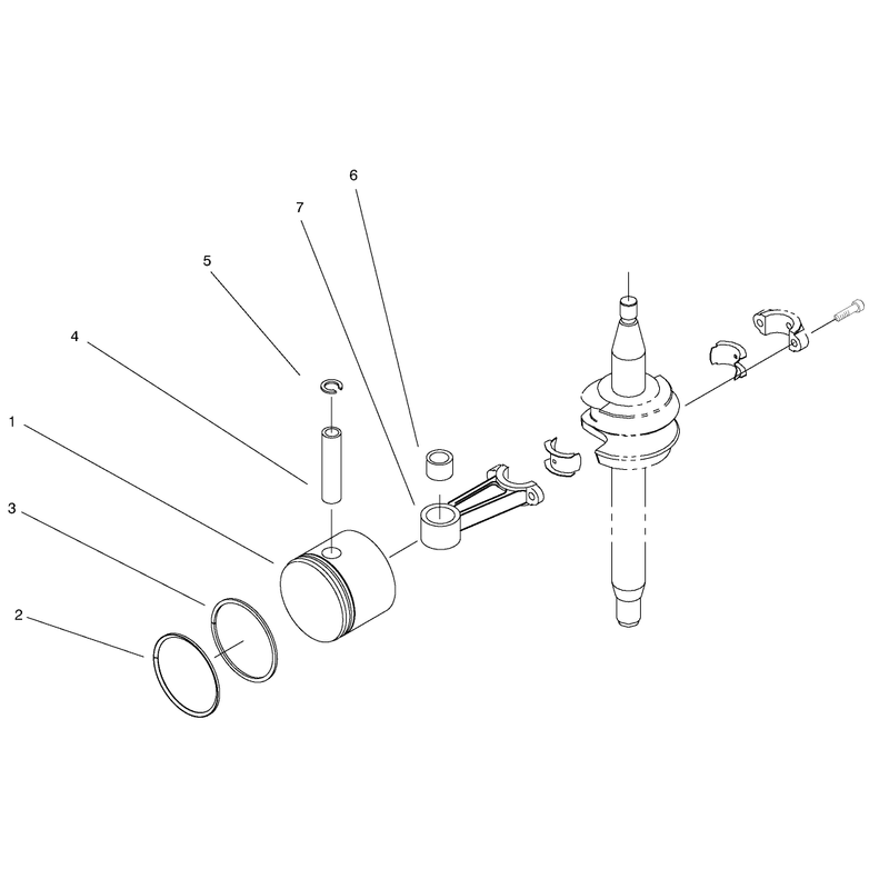 Piston and Connecting Rod Assembly