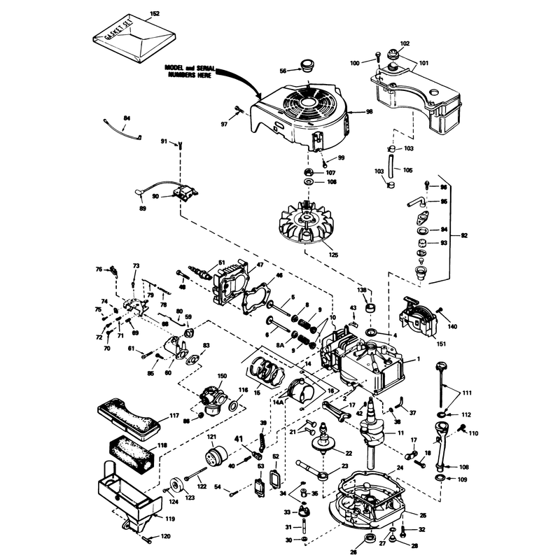 Engine Tecumseh Model No Tvs100-44003