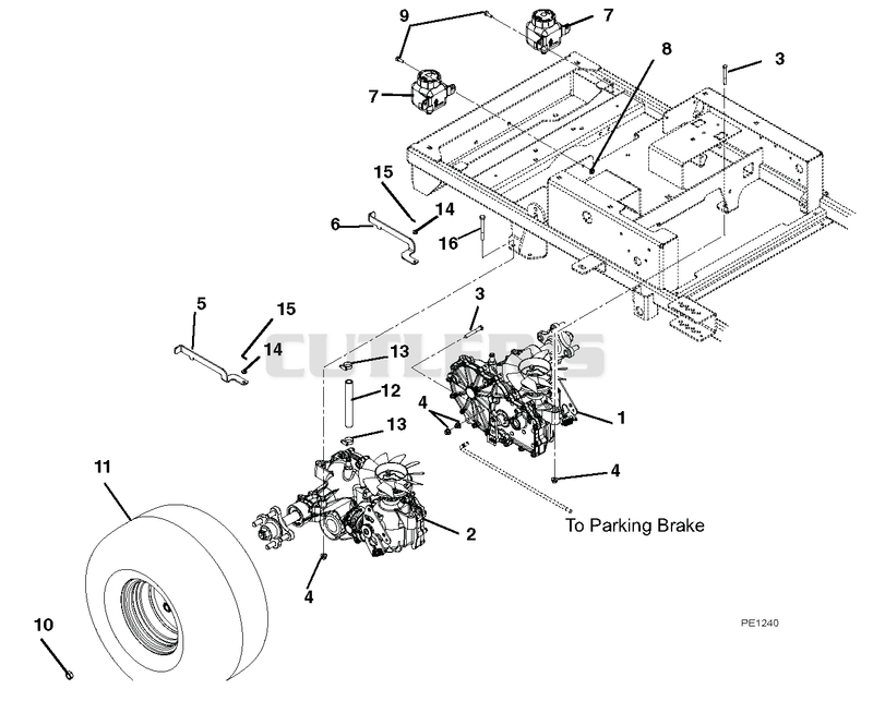 Transaxle, Dump Valves And Rear Wheels