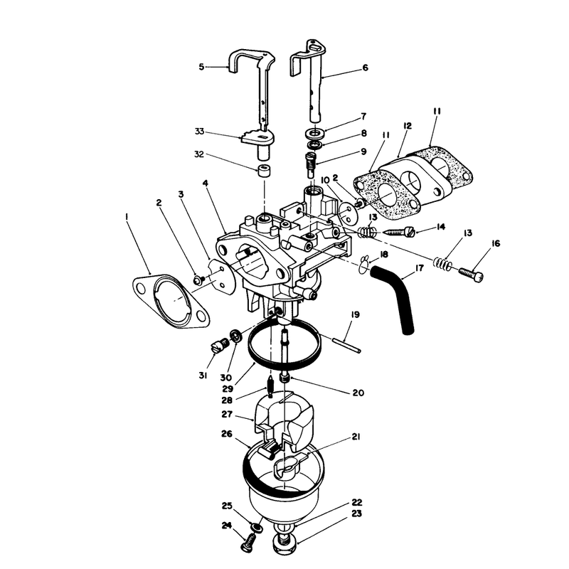 Carburetor Assembly Model No Vmh7