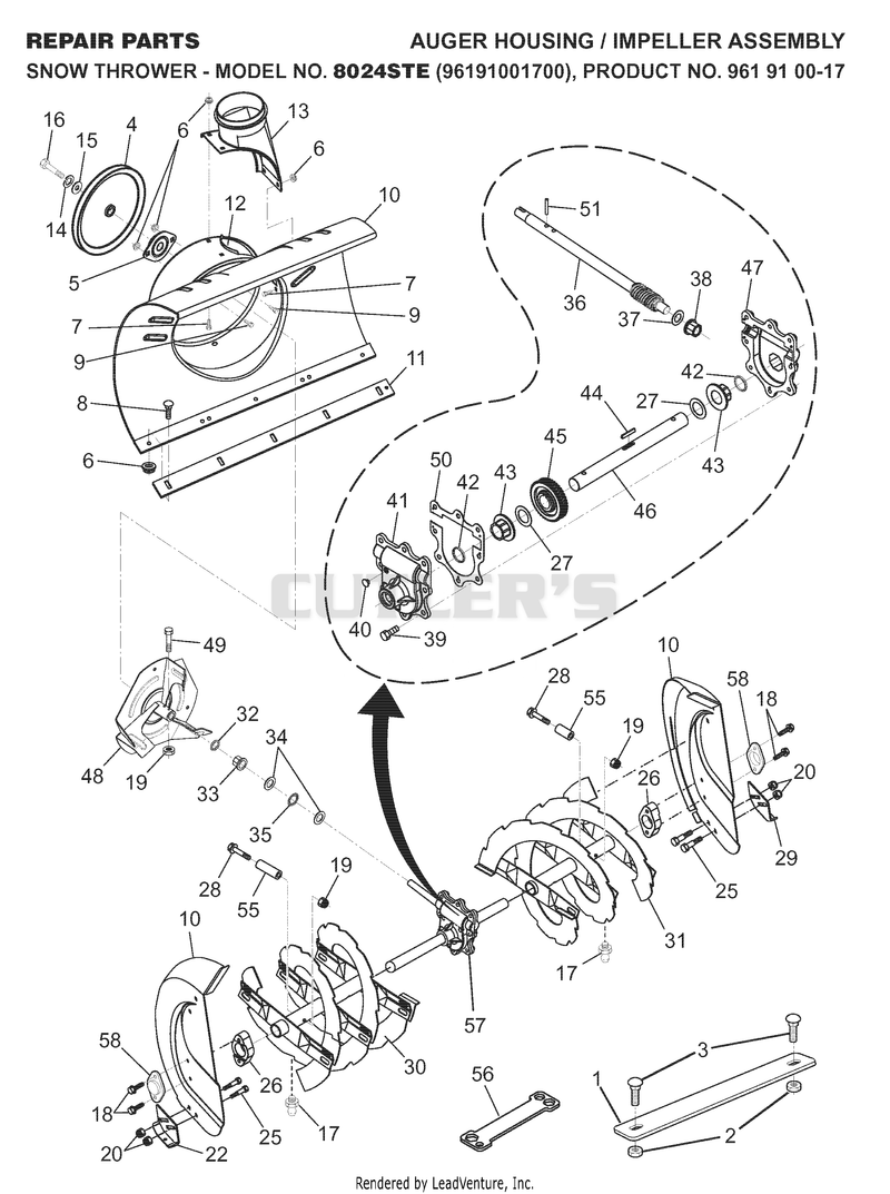AUGER HOUSING & IMPELLER