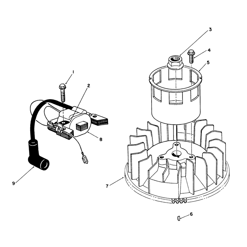 Magneto & Flywheel Assembly (engine Model No. Vm140)