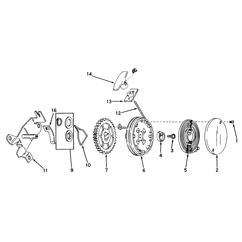 Rewind Starter No 590450a