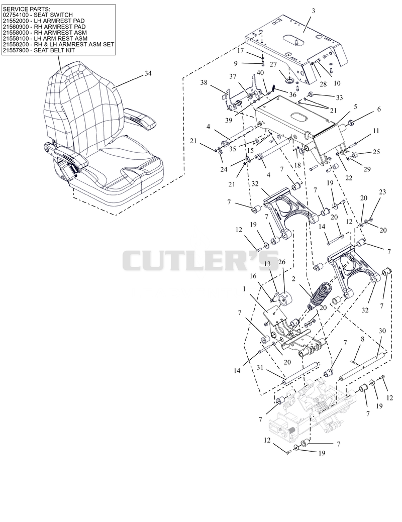 Seat - Upper Shock