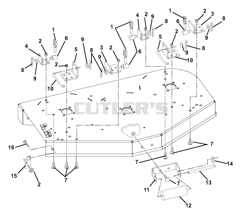 Stabilizer And Roller Brackets With Roller