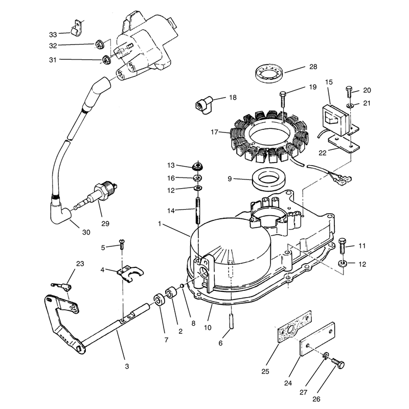 Gearcase and Ignition Assembly