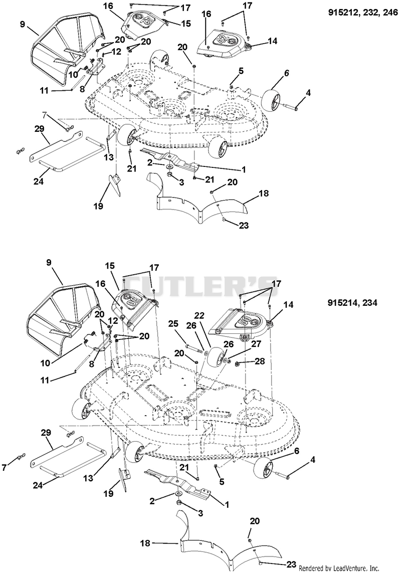 Belt Covers And Blades - 42" And 50"