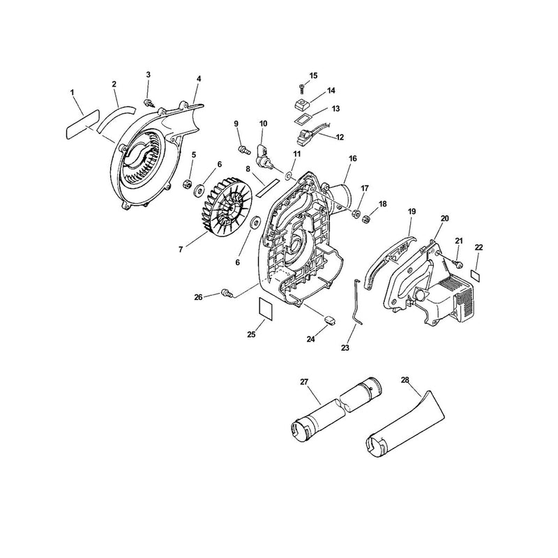 Fan Case, Blower Pipe