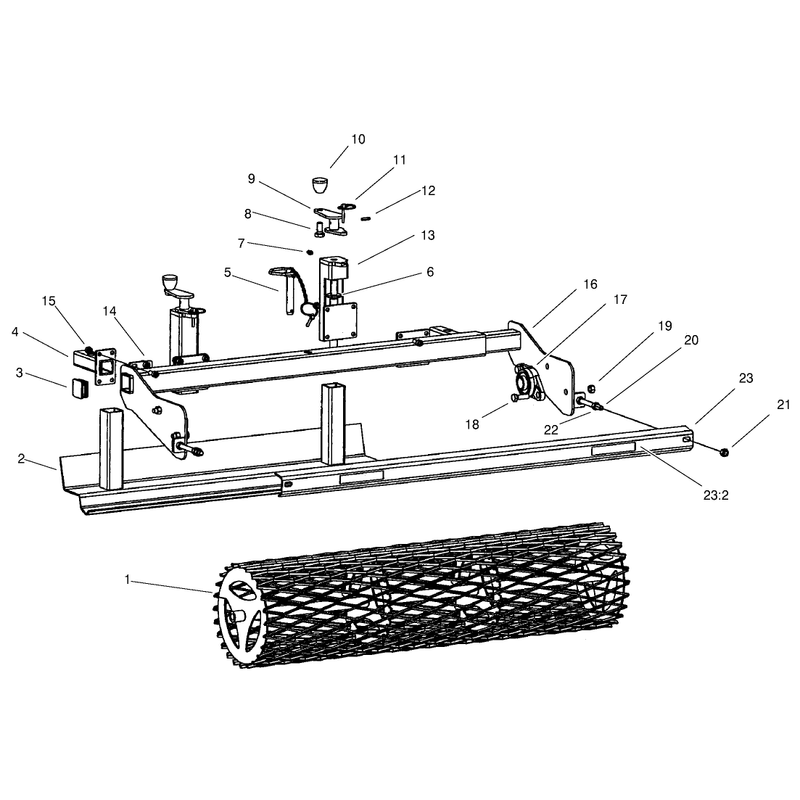 Scraper and Roller Assembly