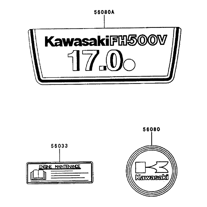 Decal Assembly Kawasaki FH500V-AS29