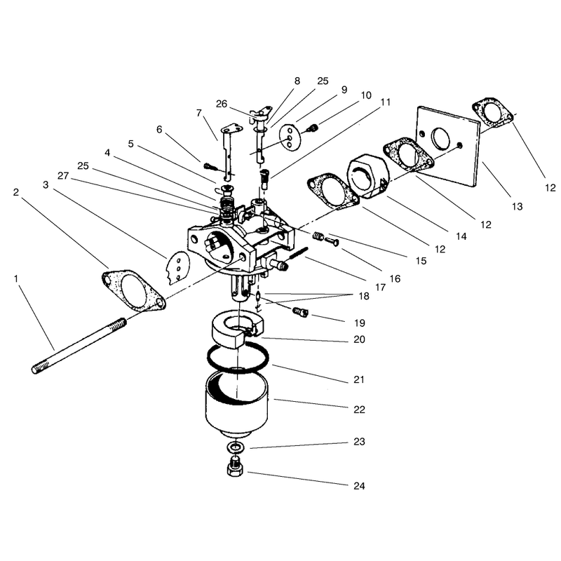 Carburetor Assembly Model No 47pv9-7
