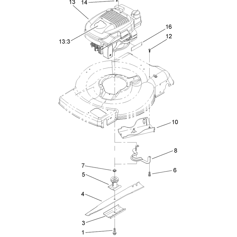 Engine and Blade Assembly