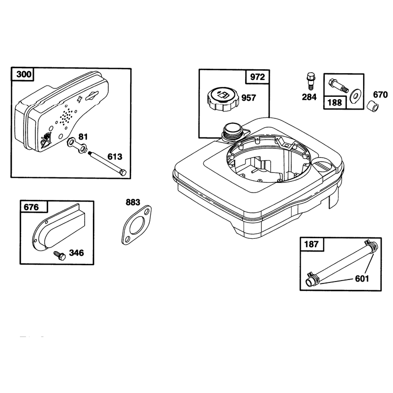 Engine Briggs and Stratton Model 127702-0645-01