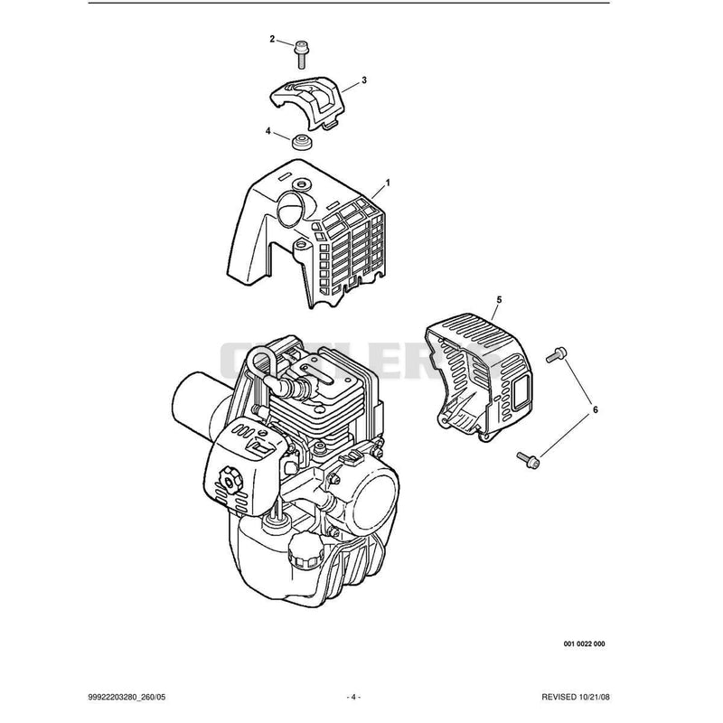 Engine Cover, Exhaust Cover
