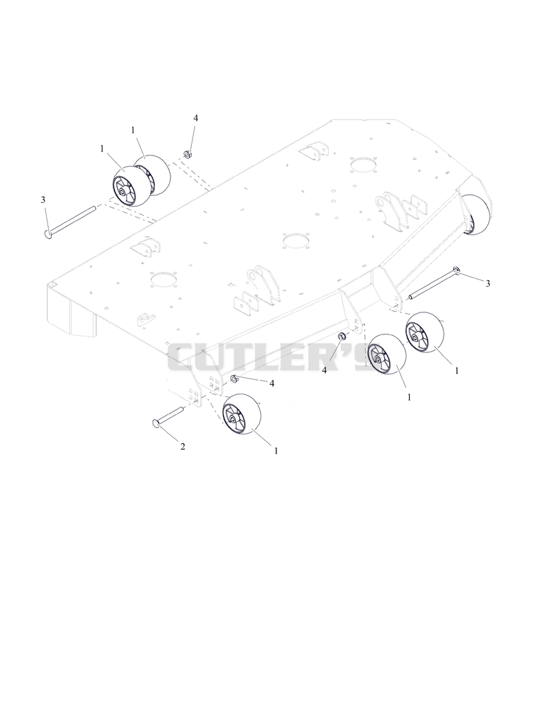 Anti-Scalp Wheels And Baffles - 52"
