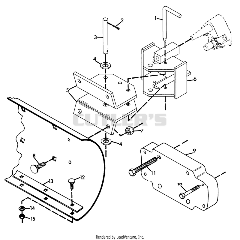 SNOWDOZER HITCH TWO WHEEL TRACTORS