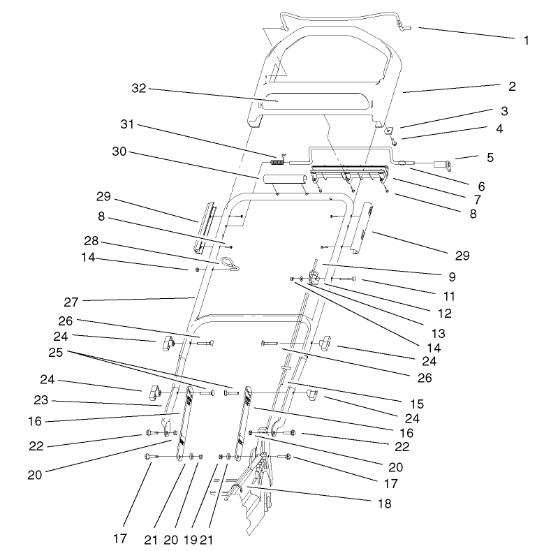 Handle and Controls Assembly