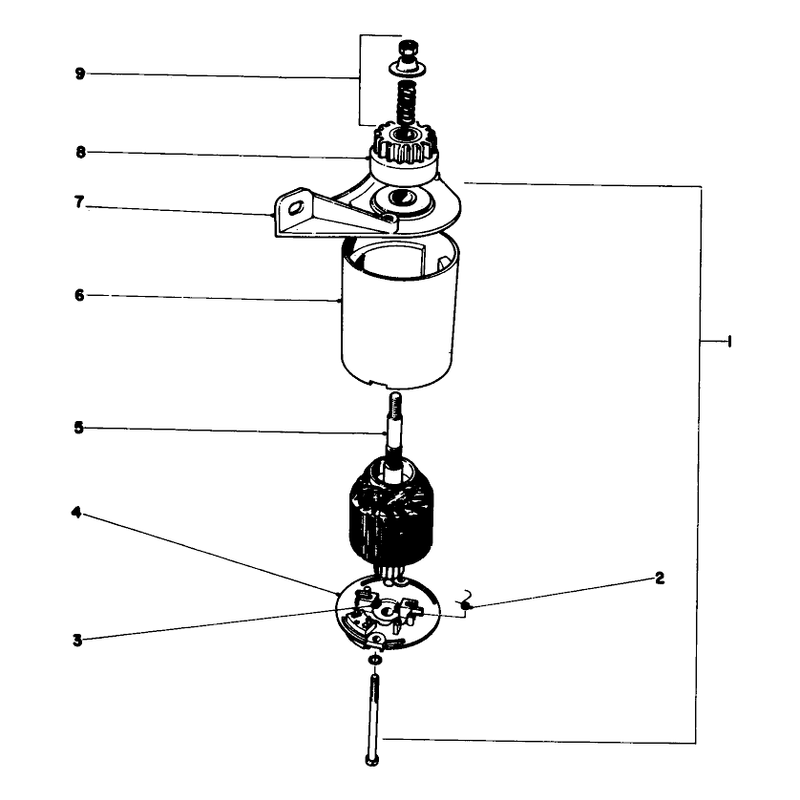 Starter Motor and Pinion