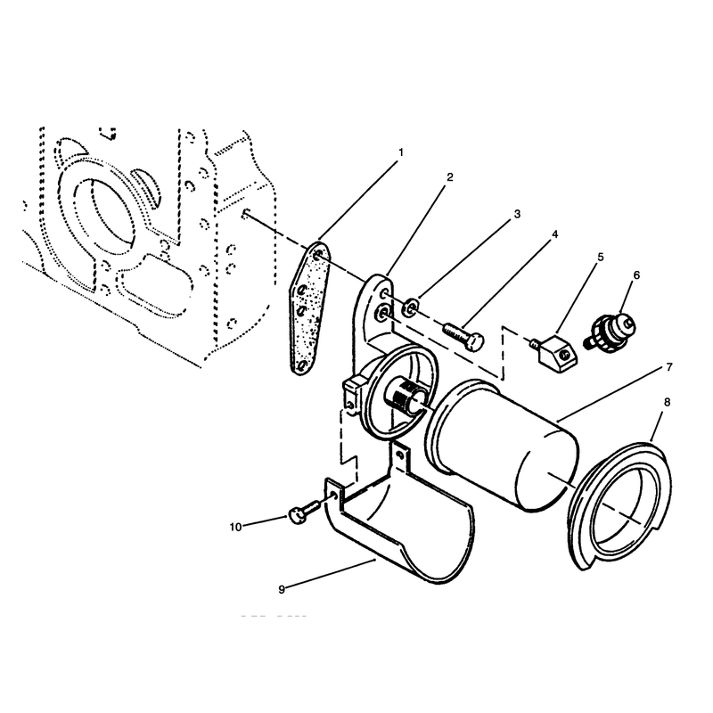 Oil Filter and Low Oil Pressure Cut Off Switch