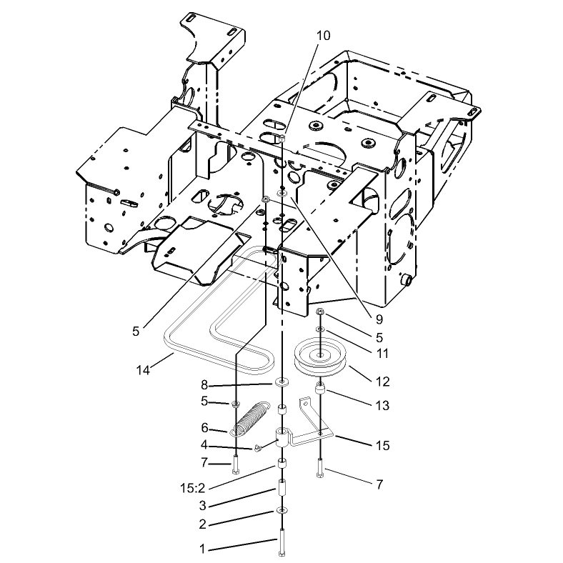 Pump Idler and Belt Assembly