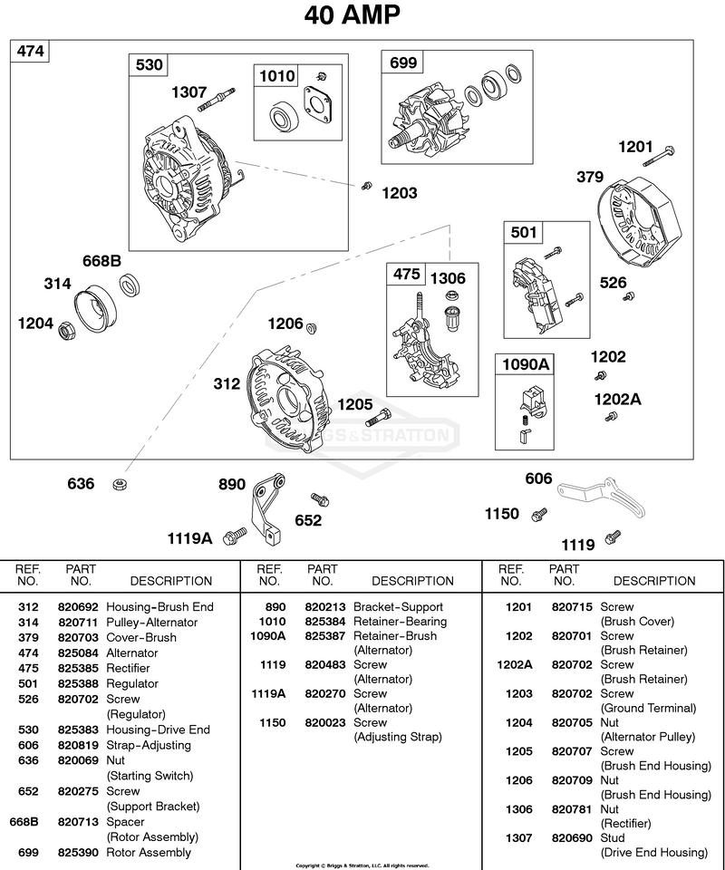 Alternator    40 AMP