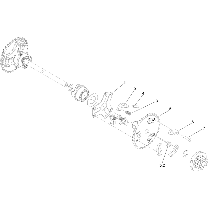 Wheel Clutch Sprocket Assembly