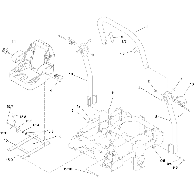 Roll Over Protection System Assembly No 117-3866