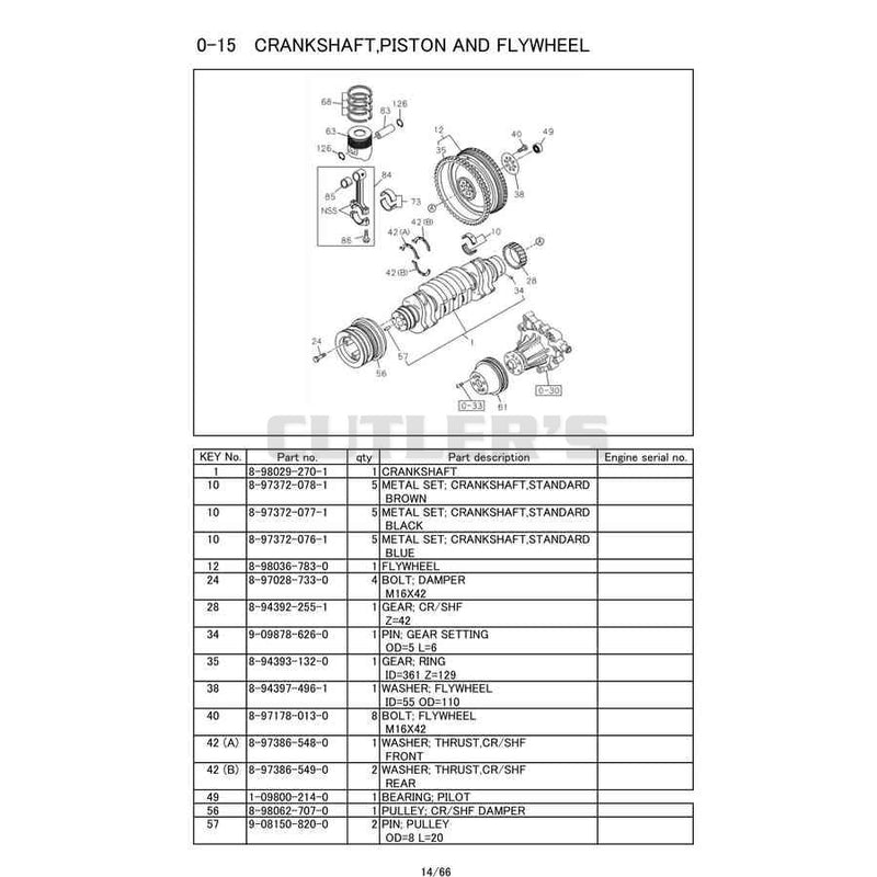 Crankshaft,Piston And Flywheel