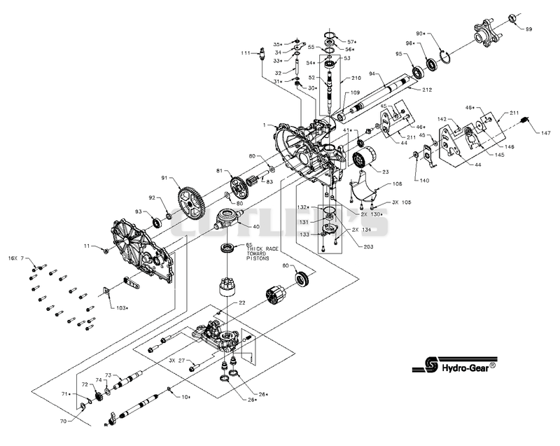 Hydro-Gear Hydrostatic Pump (Left Side)
