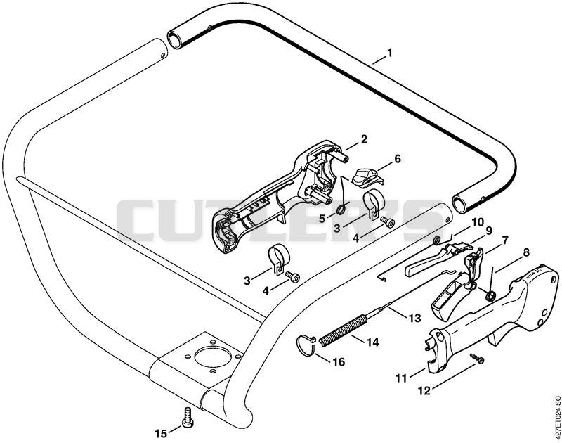 Handlebar, Control handle (09.2003)