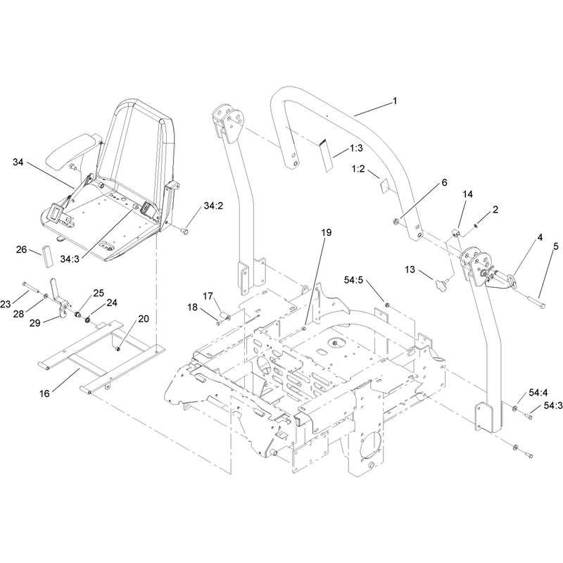 Roll Over Protection System Assembly No 108-1097
