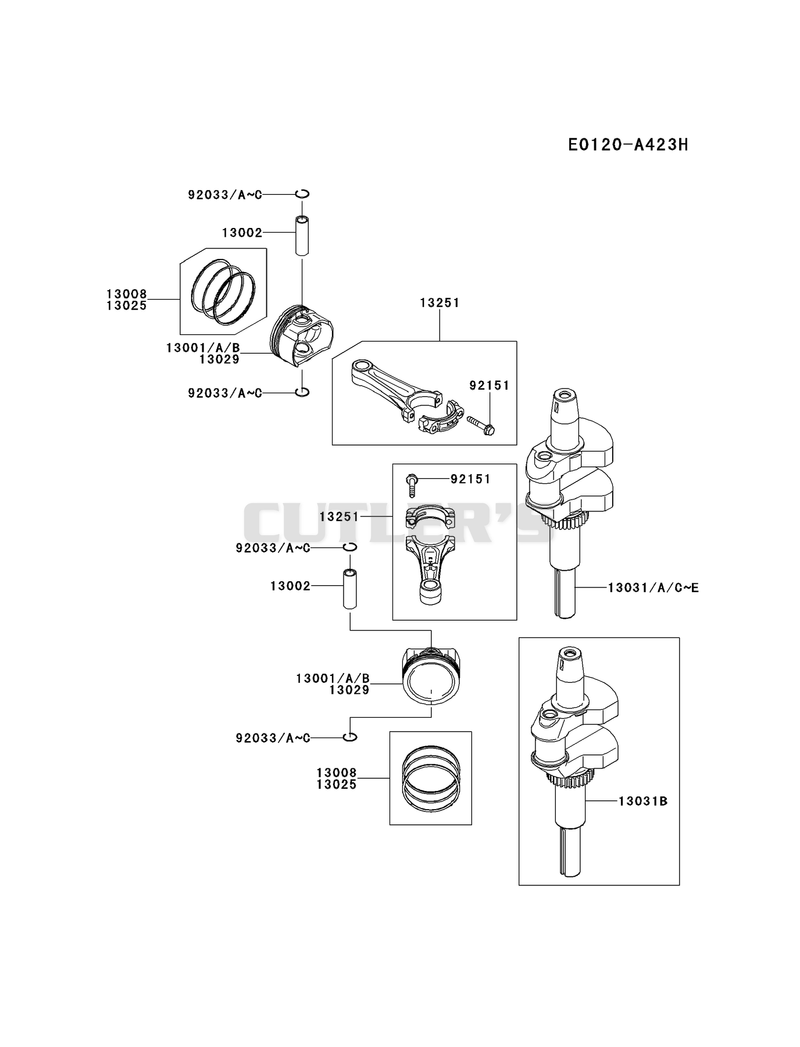 PISTON/CRANKSHAFT