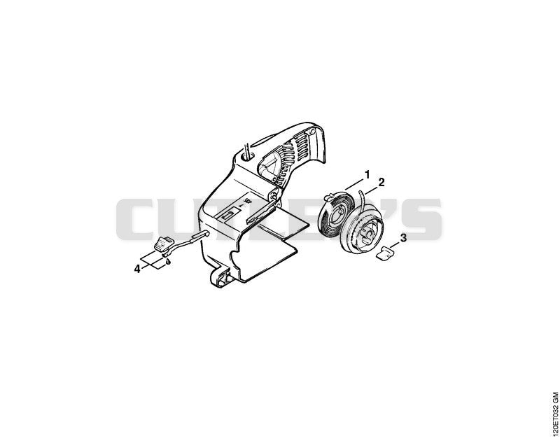 Rewind starter (32.88), (35.85), (17.82)