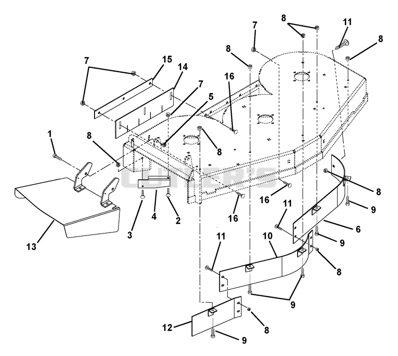 Discharge Chute And Baffles - 48"