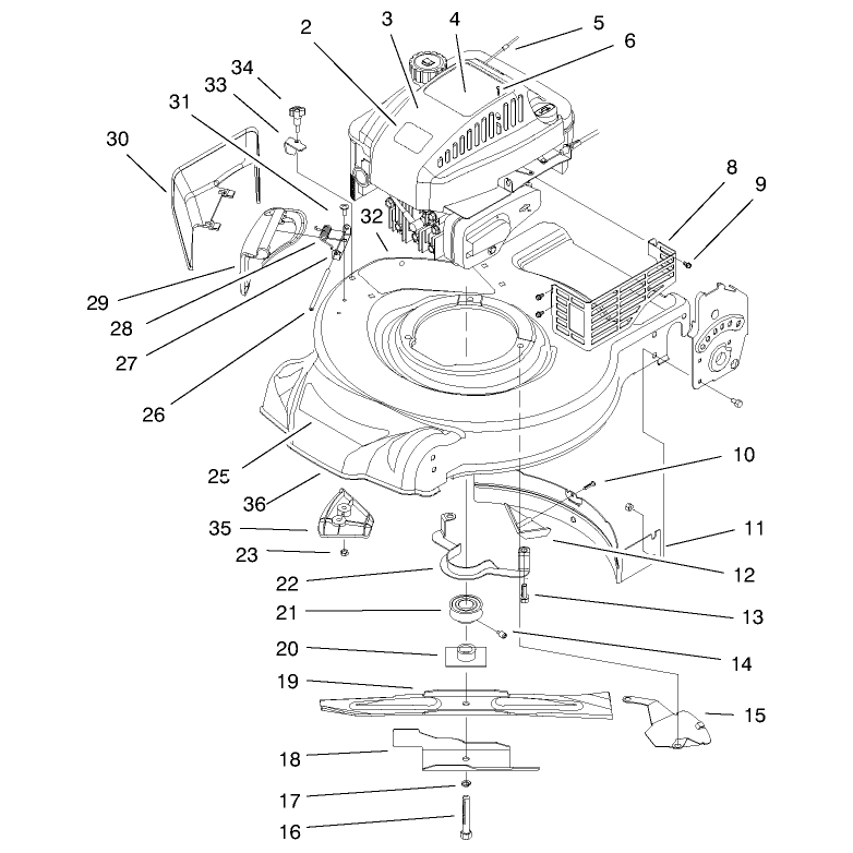 Engine and Blade Assembly