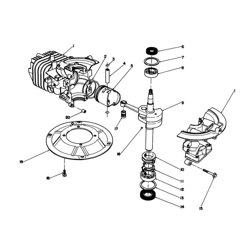Crank Shaft Assembly Model No 47pn2-6
