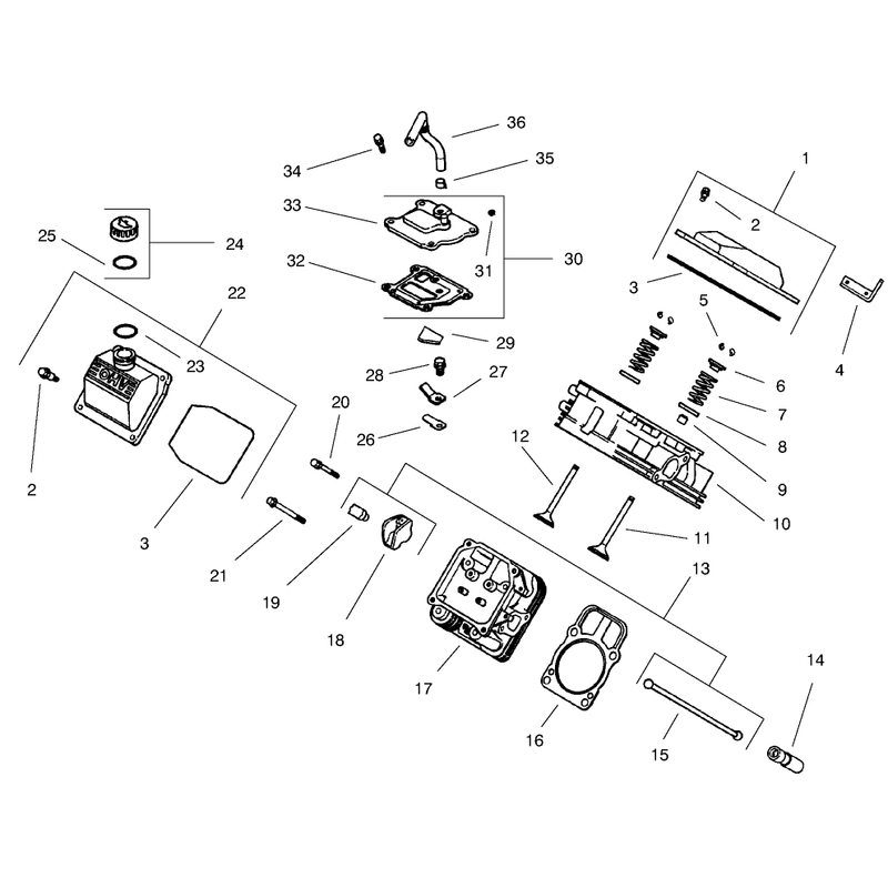 Gorup 4 Headvalvebreather ch22s-76513 Kohler