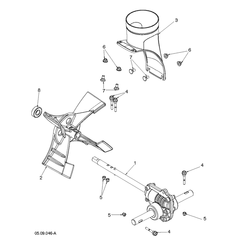 AUGER HOUSING AND IMPELLER