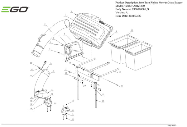 ABK4200 PARTS DIAGRAM